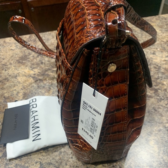 RECENTLY REDUCED‼️ Brahmin Margo Pecan Melbourne Handbag - Picture 6 of 6